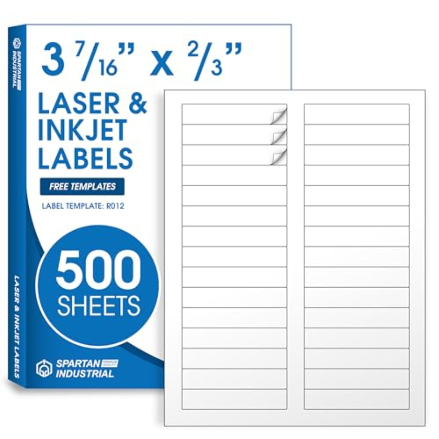 Sticker Label Template - 2/ Matte White Printable Labels 10