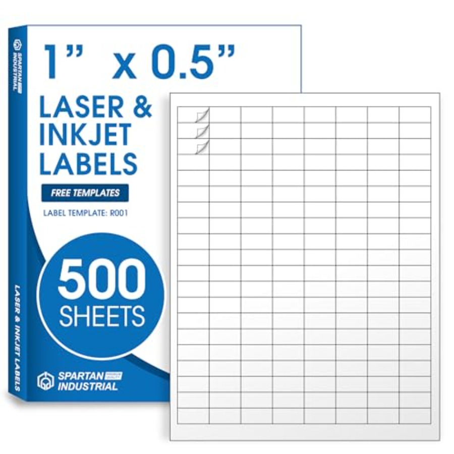 Sticker Label Template - 0.5