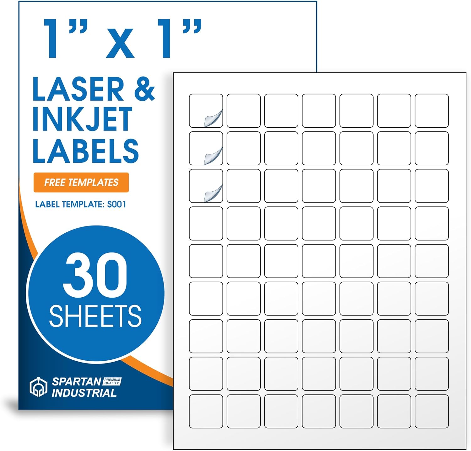 1x1 Matte White Printable Labe - Sticker Label Template บทวิจารณ์และราคา
