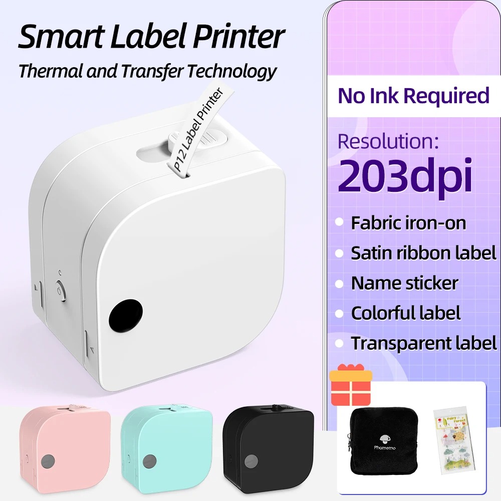 P12 Mini Label Maker Machine w - Sticker Label Template บทวิจารณ์และราคา