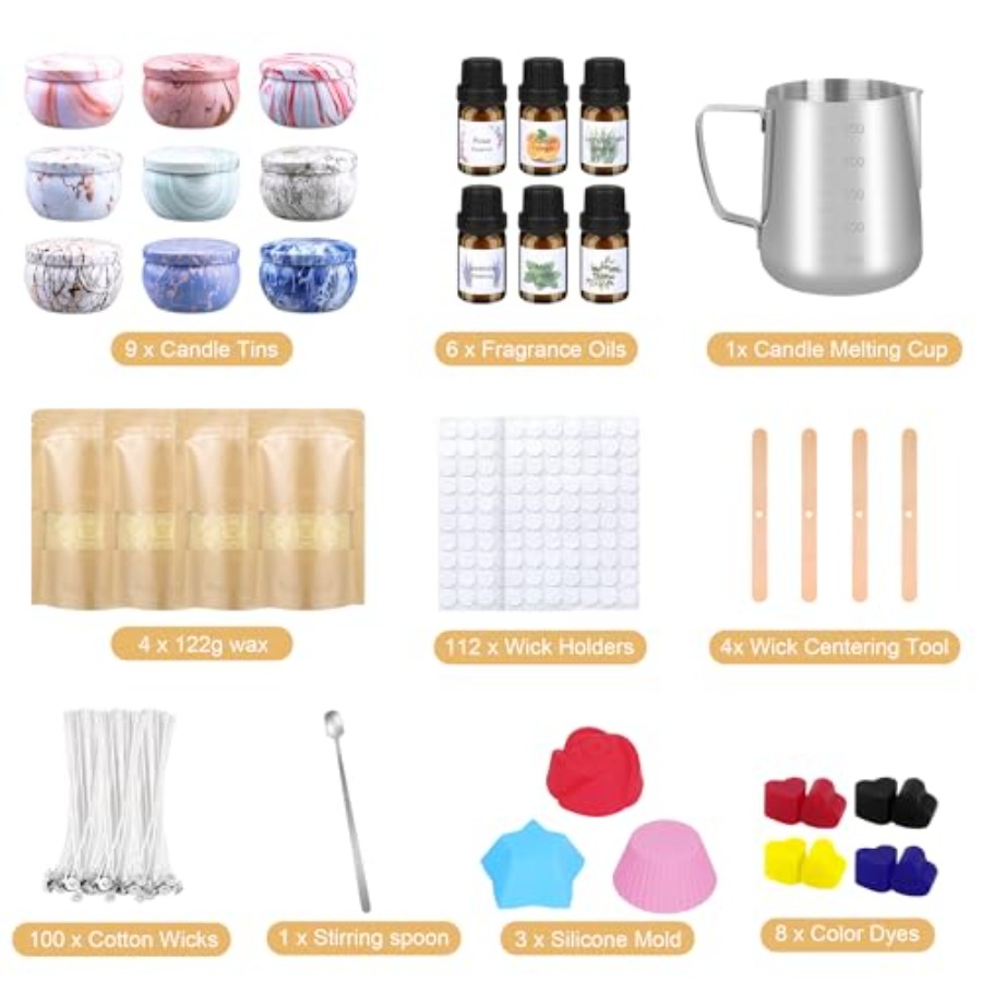 Candle Making Kits for Adults, - Candle Supplies Beeswax บทวิจารณ์และราคา