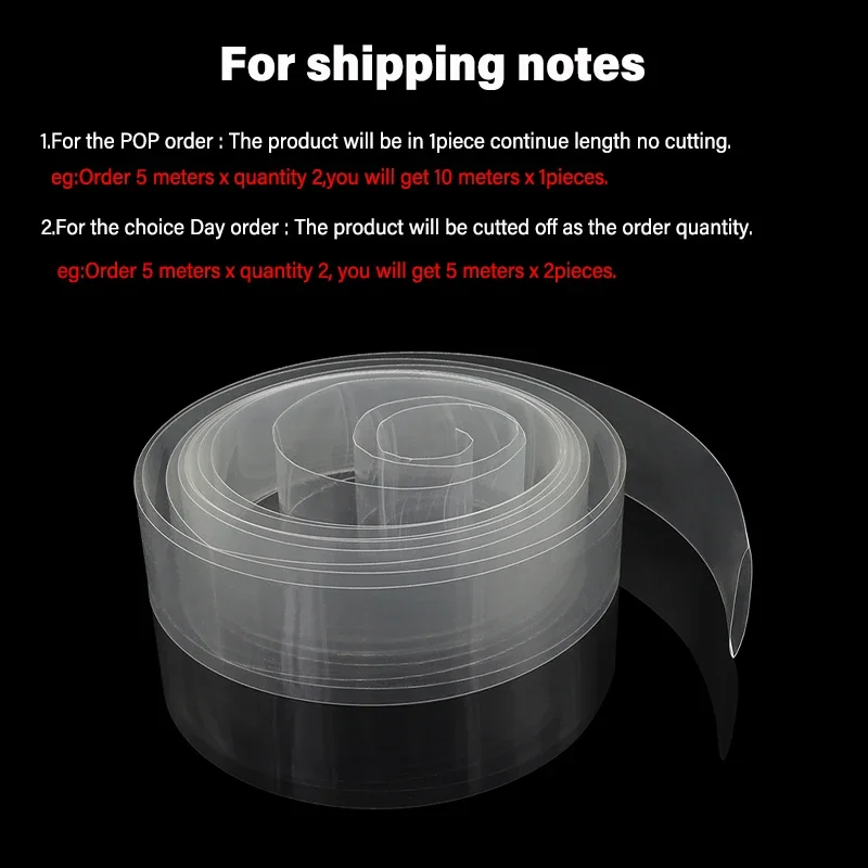 7~ 155mm Transparent PVC Heat  - Shrink Sleeve Pvc บทวิจารณ์และราคา