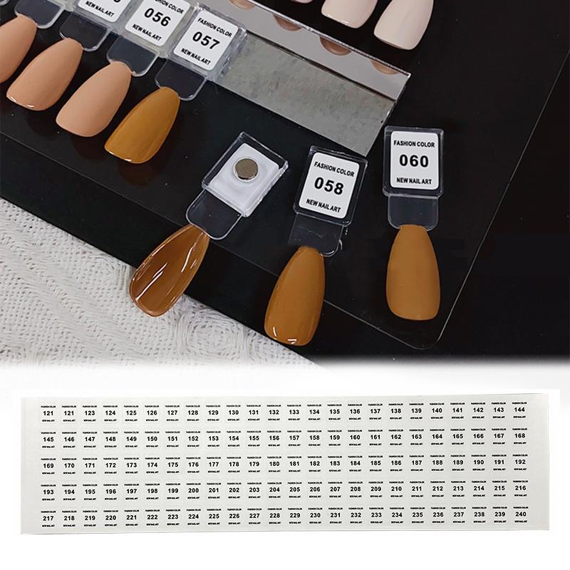 NO.1-240 Nail Polish Number St - Sticker Label Template บทวิจารณ์และราคา