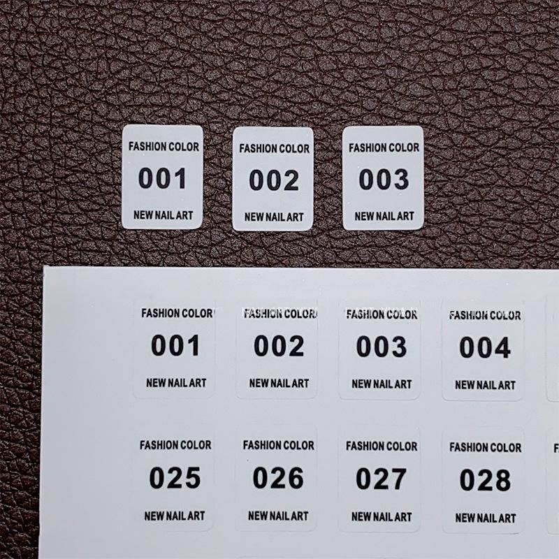 NO.1-240 Nail Polish Number St - Sticker Label Template บทวิจารณ์และราคา
