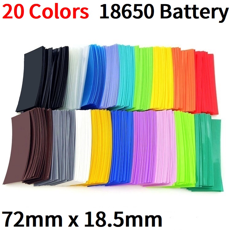 20/500pcs 18650 Battery Film T - Shrink Sleeve Pvc บทวิจารณ์และราคา