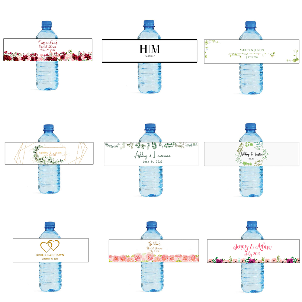 Personalized Water Bottle Labe - Sticker Label Template บทวิจารณ์และราคา