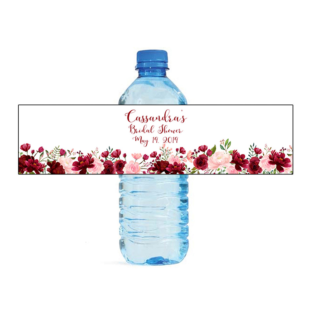 Personalized Water Bottle Labe - Sticker Label Template บทวิจารณ์และราคา