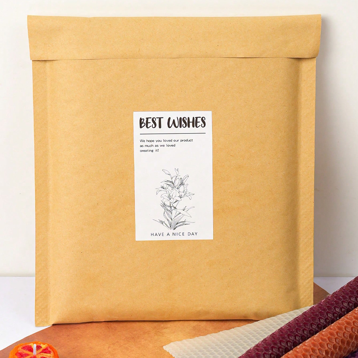 6 Pcs /15*20cm Beeswax Candle  - Candle Supplies Beeswax บทวิจารณ์และราคา