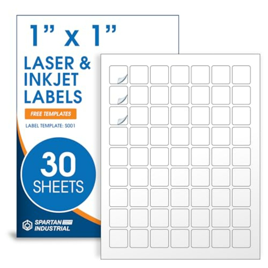 Matte White Printable Labels,1 - Sticker Label Template บทวิจารณ์และราคา