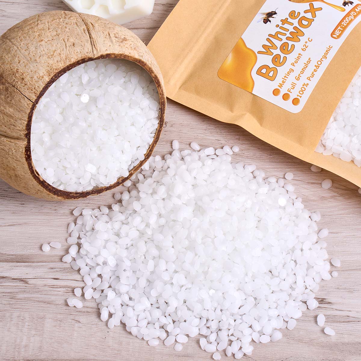 500g White Beeswax DIY Candle  - Candle Supplies Beeswax บทวิจารณ์และราคา