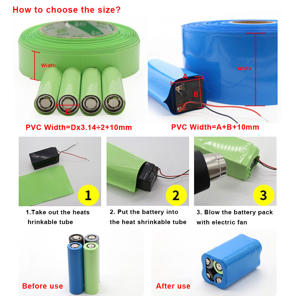 1meter 18650 Lipo Battery PVC  - Shrink Sleeve Pvc บทวิจารณ์และราคา